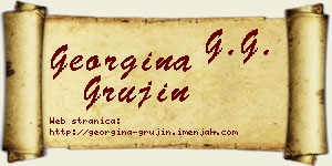 Georgina Grujin vizit kartica